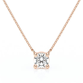 Pendentif solitaire diamant Lune de Miel - 2