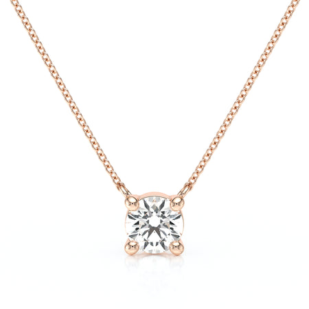 Pendentif solitaire diamant Lune de Miel - 2