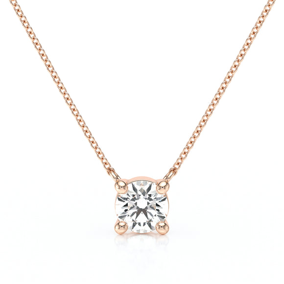Pendentif solitaire diamant Lune de Miel - 2