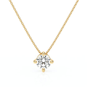 Pendentif solitaire diamant Lune de Miel - 3