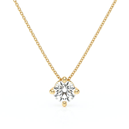 Pendentif solitaire diamant Lune de Miel - 3