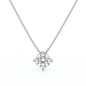Pendentif solitaire diamant Lune de Miel - 3