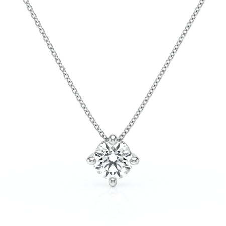 Pendentif solitaire diamant Lune de Miel - 3