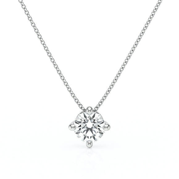 Pendentif solitaire diamant Lune de Miel - 3