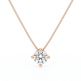 Pendentif solitaire diamant Lune de Miel - 3