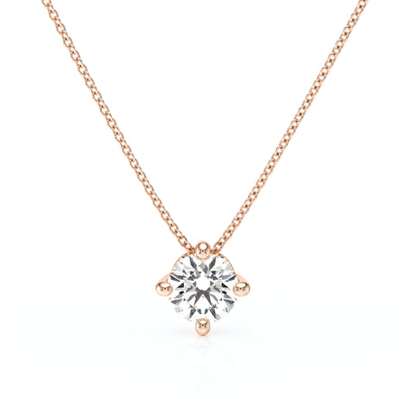 Pendentif solitaire diamant Lune de Miel - 3