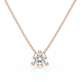 Pendentif solitaire diamant Lune de Miel - 4