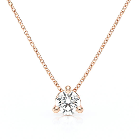 Pendentif solitaire diamant Lune de Miel - 4