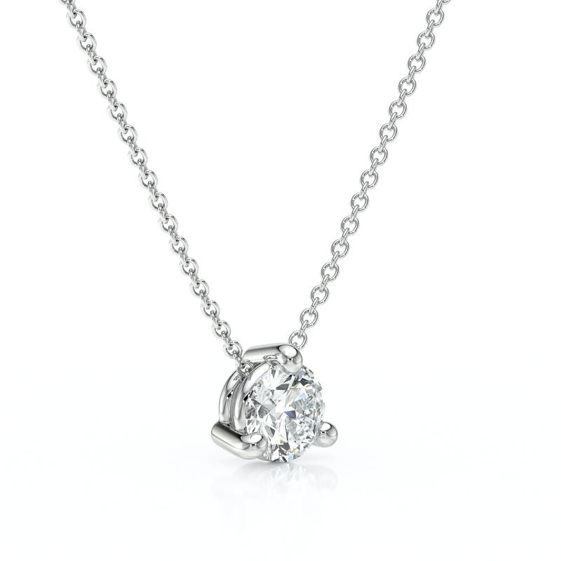 Pendentif solitaire diamant Lune de Miel - 4