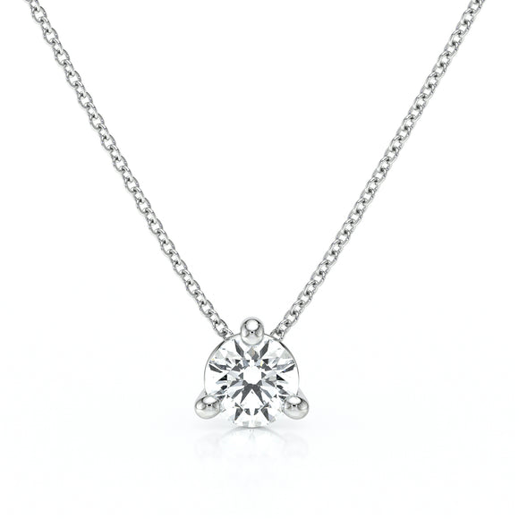 Pendentif solitaire diamant Lune de Miel - 4