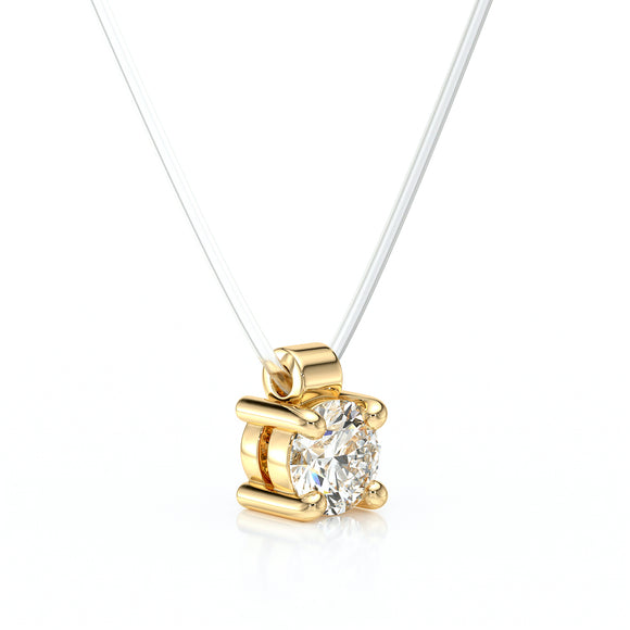 Pendentif solitaire saphir Lune de Miel - 8