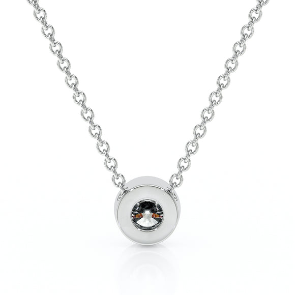 Pendentif solitaire saphir Nuit de Noces - 1