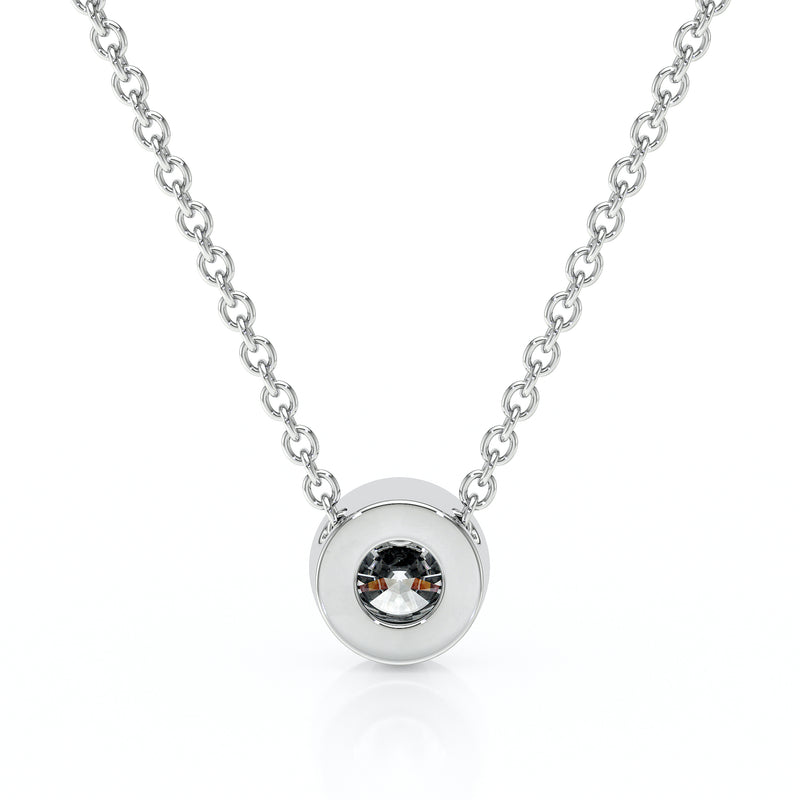 Pendentif solitaire diamant Nuit de Noces - 1