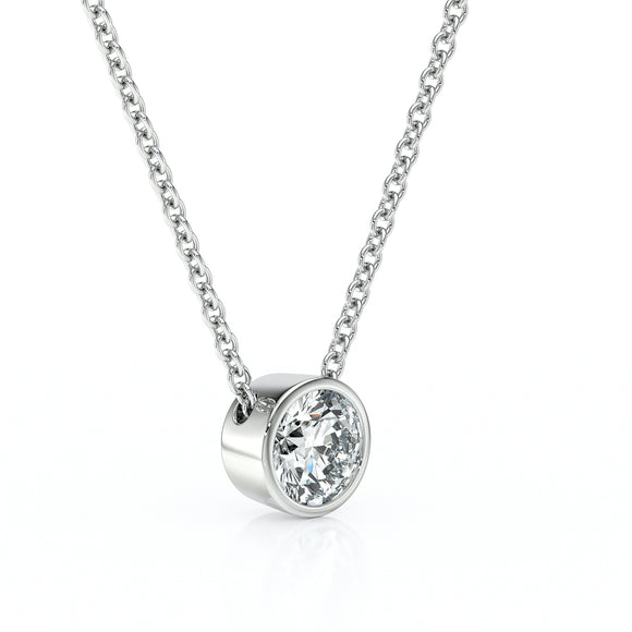 Pendentif solitaire saphir Nuit de Noces - 1