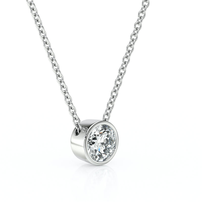 Pendentif solitaire diamant Nuit de Noces - 1