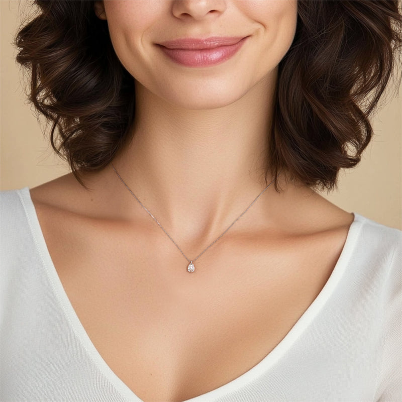 Pendentif solitaire diamant Une Promesse - 1