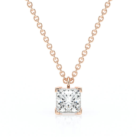 Pendentif solitaire diamant Une Promesse - 5