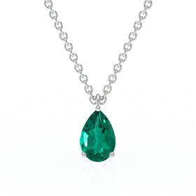 Pendentif solitaire émeraude Une Promesse - 1