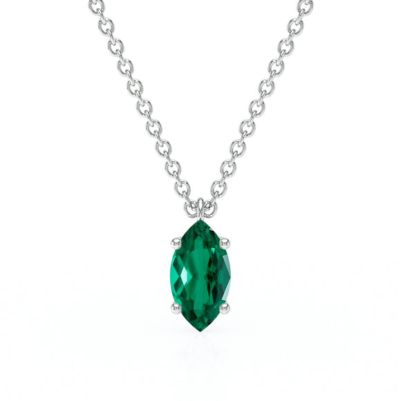 Pendentif solitaire émeraude Une Promesse - 4