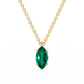 Pendentif solitaire émeraude Une Promesse - 4