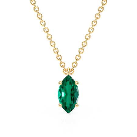 Pendentif solitaire émeraude Une Promesse - 4