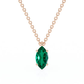 Pendentif solitaire émeraude Une Promesse - 4