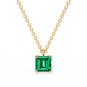 Pendentif solitaire émeraude Une Promesse - 5