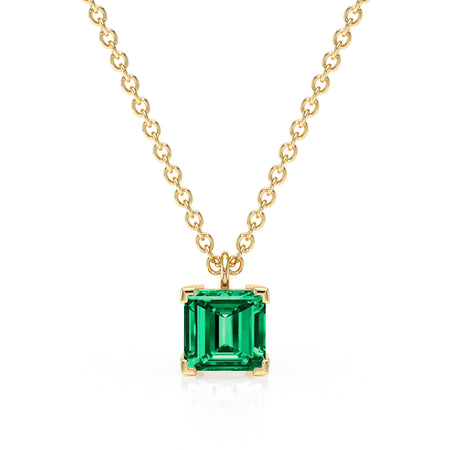 Pendentif solitaire émeraude Une Promesse - 5
