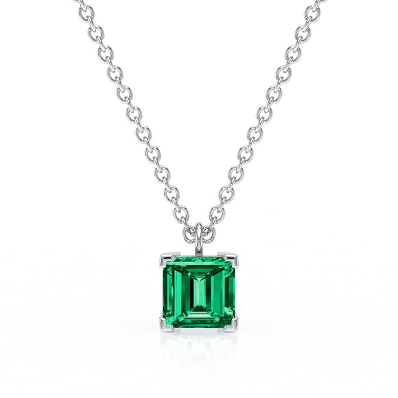 Pendentif solitaire émeraude Une Promesse - 5