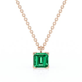 Pendentif solitaire émeraude Une Promesse - 5