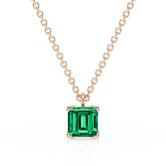 Pendentif solitaire émeraude Une Promesse - 5