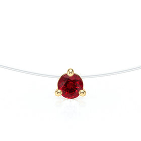 Pendentif solitaire rubis Lune de Miel - 10