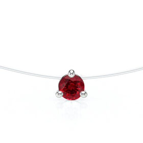 Pendentif solitaire rubis Lune de Miel - 10