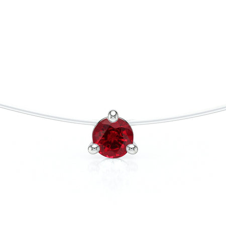 Pendentif solitaire rubis Lune de Miel - 10