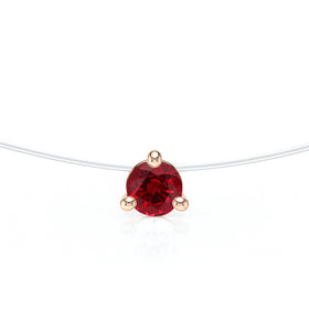 Pendentif solitaire rubis Lune de Miel - 10