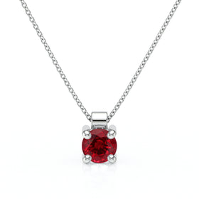 Pendentif solitaire rubis Lune de Miel - 1