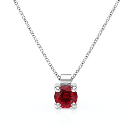 Pendentif solitaire rubis Lune de Miel - 1