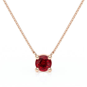 Pendentif solitaire rubis Lune de Miel - 2