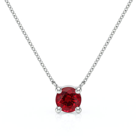 Pendentif solitaire rubis Lune de Miel - 2