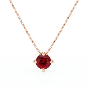 Pendentif solitaire rubis Lune de Miel - 3
