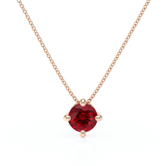 Pendentif solitaire rubis Lune de Miel - 3