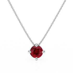 Pendentif solitaire rubis Lune de Miel - 3