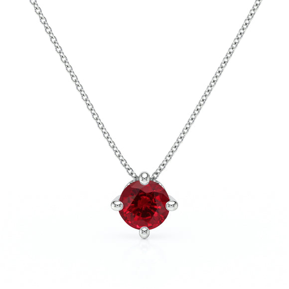 Pendentif solitaire rubis Lune de Miel - 3