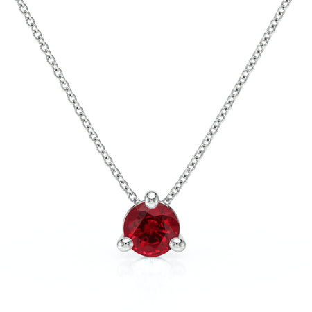 Pendentif solitaire rubis Lune de Miel - 4