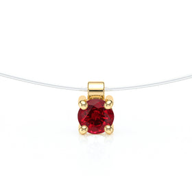 Pendentif solitaire rubis Lune de Miel - 8