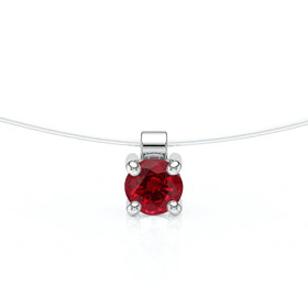 Pendentif solitaire rubis Lune de Miel - 8