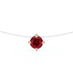 Pendentif solitaire rubis Lune de Miel - 9