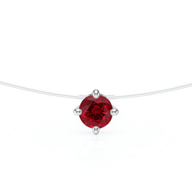 Pendentif solitaire rubis Lune de Miel - 9