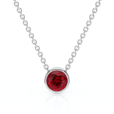 Pendentif solitaire rubis Nuit de Noces - 1