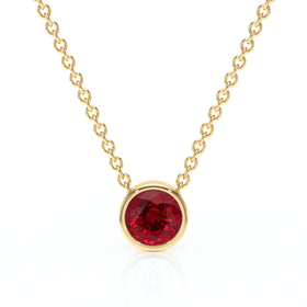 Pendentif solitaire rubis Nuit de Noces - 1